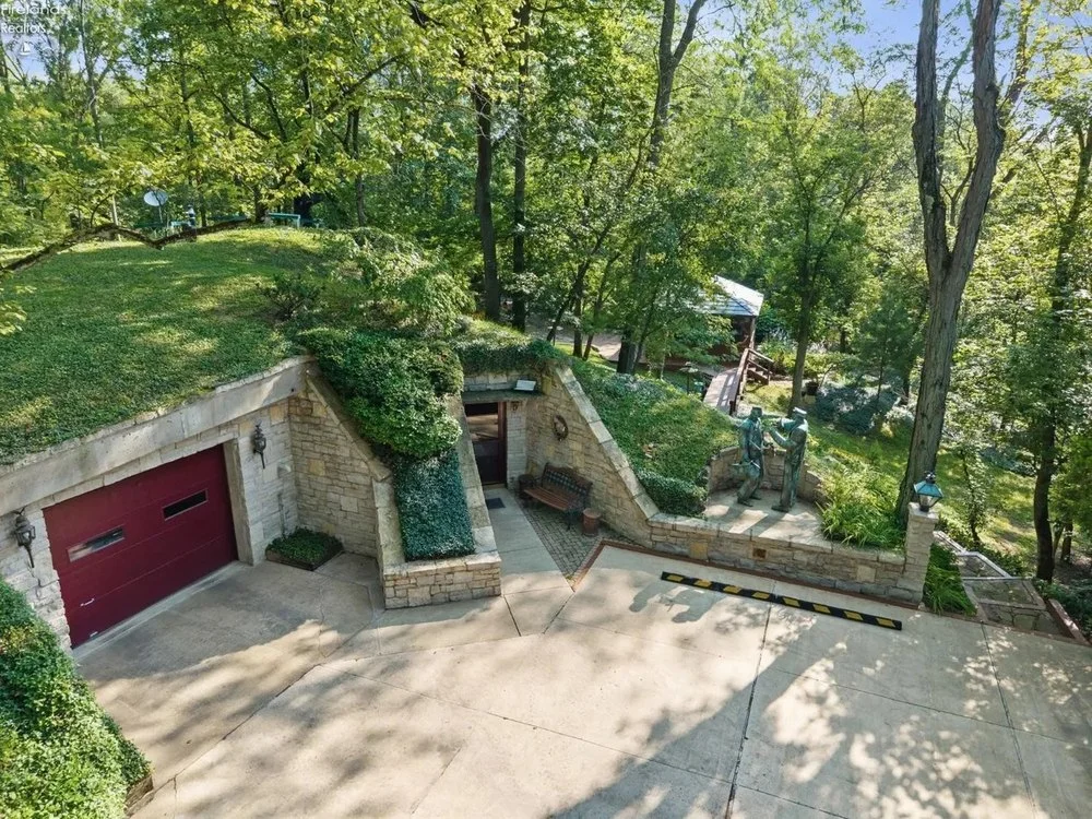 Ohio earth-sheltered home listed for $850,000.
