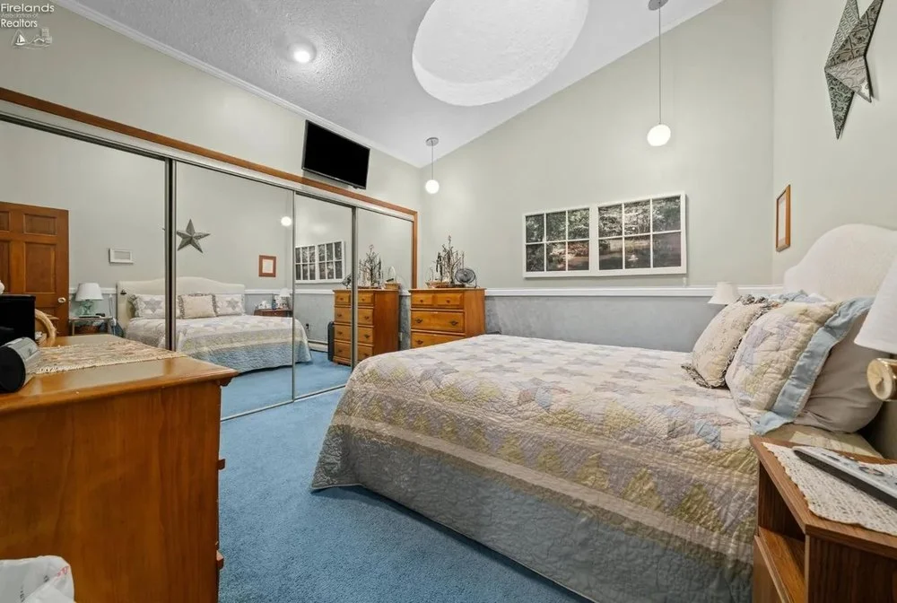 Interior view of Ohio earth-sheltered home.