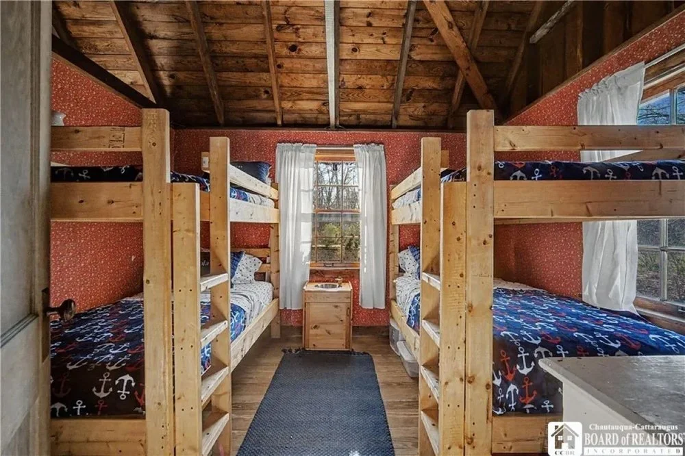 Bunk room of Fisher Price Toy co-creator's original cottage in Fredonia, NY, on sale for $399,000