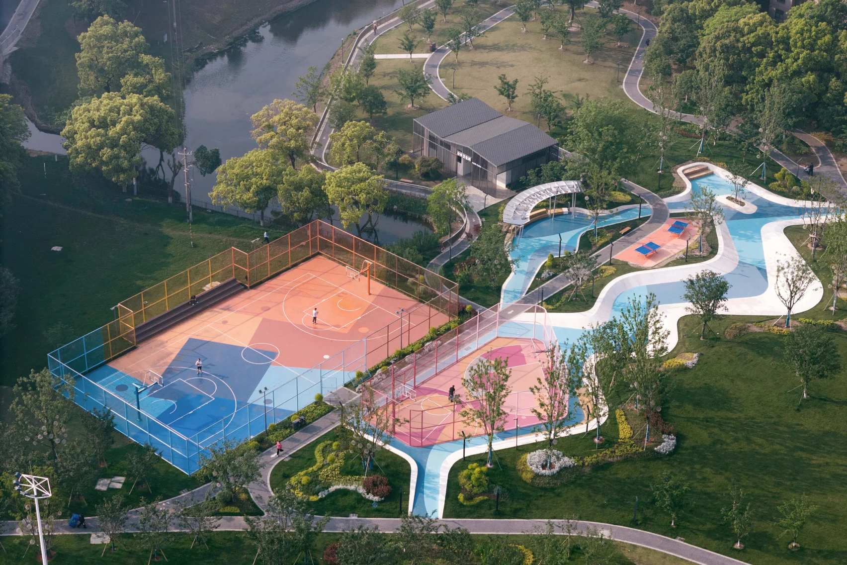 Huachiao Vibrant Sports Park by SoBA Architects