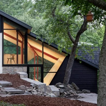 Renovated Ontario Chalet by UUfie Embraces Nature with Innovative Design